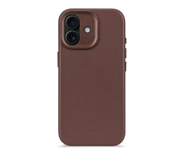 Decoded Leather Backcover, iPhone 17, Dark Ruby - 1359047 - zdjęcie